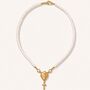 Handmade Freshwater Pearl Sacred Heart Rosary Choker, thumbnail 3 of 9