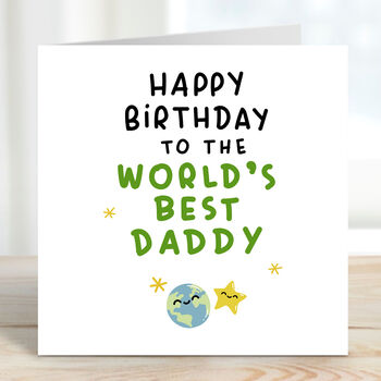 World's Best Daddy Birthday Card, 2 of 3