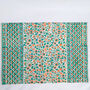 Set Of Indian Hand Block Printed Placemats, Green, thumbnail 6 of 9
