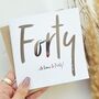 Forty …It’s Time To Party! 40th Birthday Card, thumbnail 2 of 5