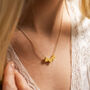 Family Mini Hearts Personalised Initial Necklace, thumbnail 4 of 11