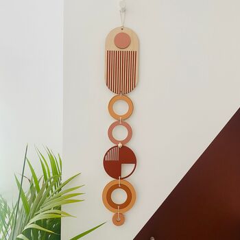 Lines Modern Art Wall Hanging Colourful Wooden Wall Art, 2 of 9