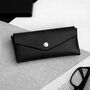 Handmade Pointed Leather Hard Glasses Case, thumbnail 1 of 5