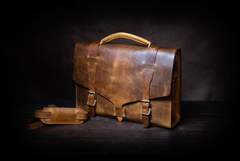 Personalised Handmade Shoulder Bag For Men Gift For Him, 2 of 12