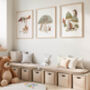 Sage Green Woodland Nursery Art Print Set, thumbnail 2 of 2