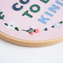It's Cool To Be Kind Embroidery Kit, thumbnail 5 of 6