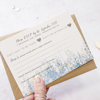 'Whimsical Coast' Concertina Fold Wedding Invitation, 7 of 7