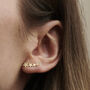 Shooting Star 9ct Gold Climber Earrings, thumbnail 3 of 8
