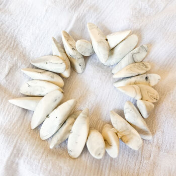Modern Resin Monochrome Spike Statement Bracelet, 2 of 2