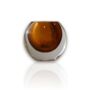 Murano Colored Glass Sphere Sculpture – Deep Plum, thumbnail 7 of 10