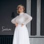 Floor Length Bridal Skirt With Pockets – Crepe, Satin Or Chiffon, thumbnail 12 of 12