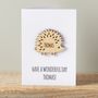Personalised Children's Hedgehog Card, thumbnail 1 of 5