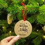 Personalised Written In The Stars Christmas Decoration, thumbnail 3 of 6