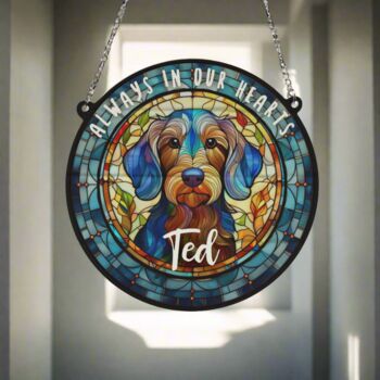 Dachshund Wirehaired Memorial Suncatcher, 5 of 6