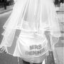 Personalised Bride To Be Hen Party Sparkle Veil, thumbnail 1 of 7