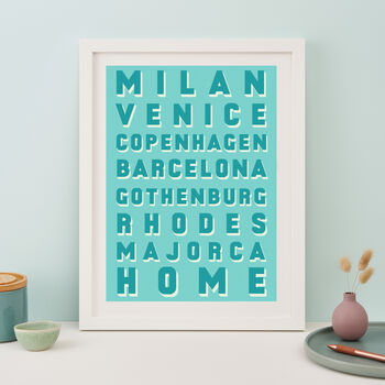 Our Favourite Places Personalised Print, 2 of 11