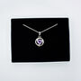 Amethyst And Sterling Silver Open Circular Necklace, thumbnail 2 of 5