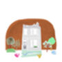Personalised House Portrait Hand Drawn Print, thumbnail 7 of 8