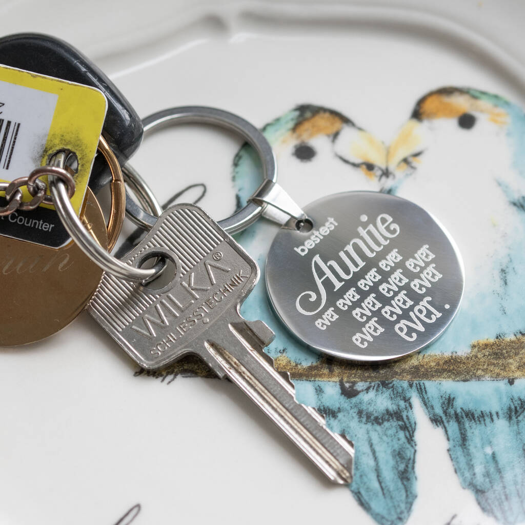 Image of Bestest Auntie Ever Ever Keyring