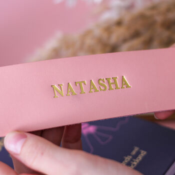 Personalised Pink Bookmark Gift For Her Travel Present, 6 of 8