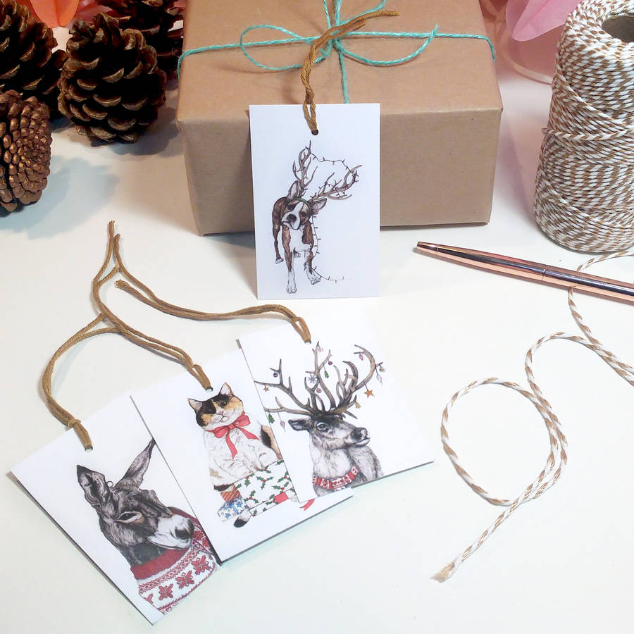 'Santa's Helpers' Christmas Gift Tags, 1 of 4