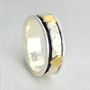 Ami Hearts Sterling Silver Spinning Ring, thumbnail 1 of 6