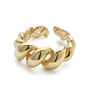 14 K Gold Or Silver Twist Link Ring, thumbnail 2 of 9