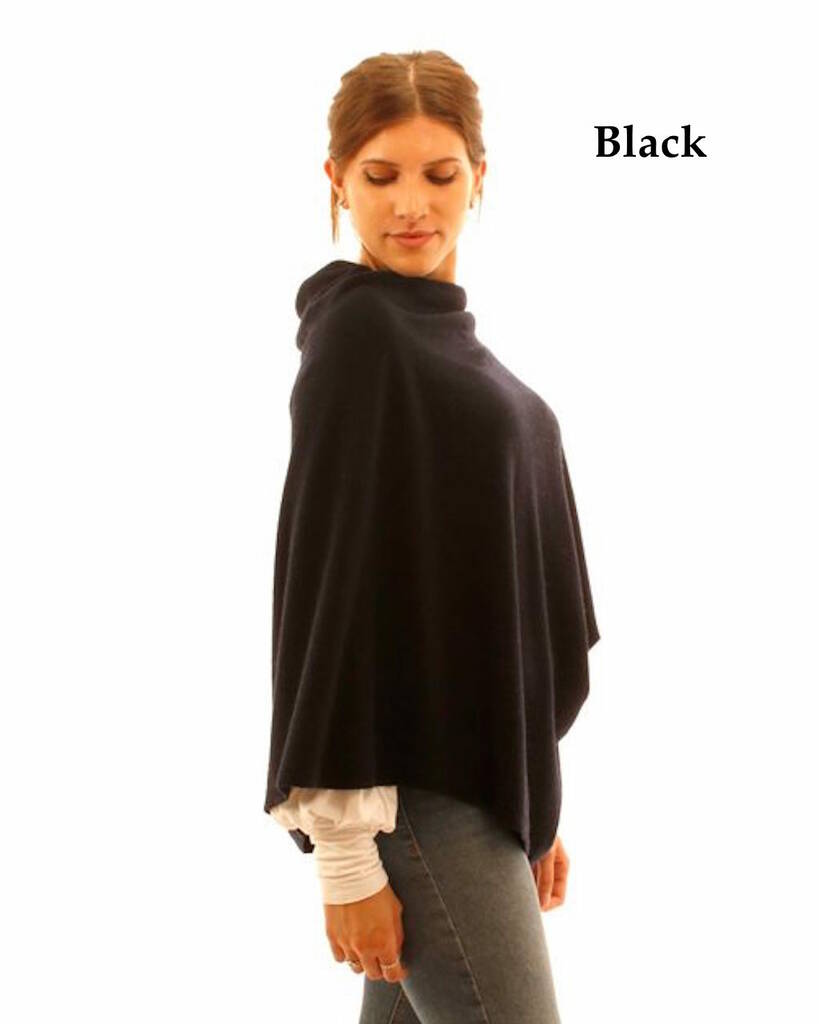 Cashmere Blend Poncho By French Grey Interiors | notonthehighstreet.com