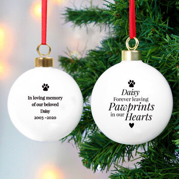 Personalised Pet Memorial Bauble, 3 of 3