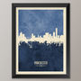Manchester Skyline Print And Box Canvas, thumbnail 2 of 7