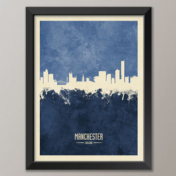 Manchester Skyline Print And Box Canvas, 2 of 7
