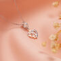 21st Birthday Necklace Silver – Rose Gold Pendant With Gift Box, thumbnail 3 of 5