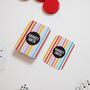 Personalised Stripe Name Playing Cards In A Tin, thumbnail 2 of 8