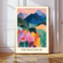 Patagonia Mountain Art Print, thumbnail 1 of 3
