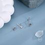 Sterling Silver Tiny Electric Guitar Stud Earrings, thumbnail 3 of 12