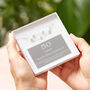 50th Birthday Solid Sterling Silver Five Star Bracelet, thumbnail 1 of 5