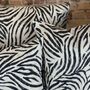 Zebra Print Linen Mix Cushion, thumbnail 6 of 12
