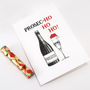 Funny Prosecco Christmas Card, thumbnail 4 of 4
