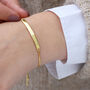18ct Gold Plated Or Silver Personalised Slider Bracelet, thumbnail 3 of 6