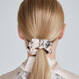 Silk Scrunchie Fleur Japonaise Pink, thumbnail 2 of 8