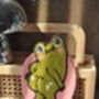 Cheeky Frog Punch Needle Wall Art, thumbnail 4 of 6