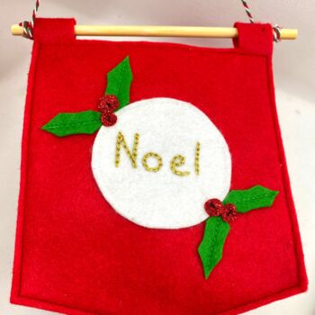 Noel Christmas Banner/Pendant, 5 of 8