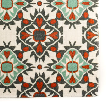 Aztec Hand Printed Fabric Placemat Set, 2 of 11