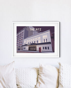 The Ritz Manchester Travel Poster Art Print, 2 of 8