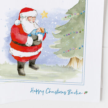 Christmas Card Santa Ideal For Grandchildren, 7 of 7
