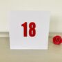 18th Birthday Card ~ Handmade, thumbnail 2 of 3