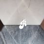 Solid Silver 'Groovy' Letter Charm Necklace, thumbnail 5 of 11