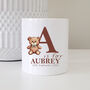 Personalised New Baby Teddy Bear Money Box First Birthday, thumbnail 5 of 5