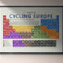 Cycling Europe Periodic Table Art Print, thumbnail 5 of 11