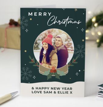 Personalised Pack Of Ten Photo Christmas Cards, 2 of 6